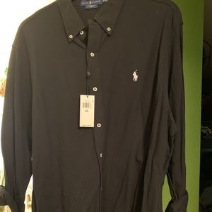 Men xxl Ralph Lauren black shirt brand new